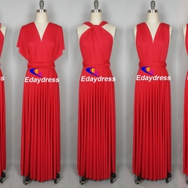 Maxi full long infinity dress, or convertible dress,it is the perfect multiway bridesmaid dress that fits all body shapes bridesmaid dresses