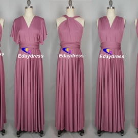 Maxi full long infinity dress, or convertible dress,it is the perfect multiway bridesmaid dress that fits all body shapes bridesmaid dresses