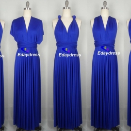Maxi full long infinity dress, or convertible dress,it is the perfect multiway bridesmaid dress that fits all body shapes bridesmaid dresses