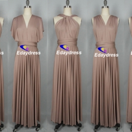Maxi full long infinity dress, or convertible dress,it is the perfect multiway bridesmaid dress that fits all body shapes bridesmaid dresses