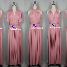 Maxi full long infinity dress, or convertible dress,it is the perfect multiway bridesmaid dress that fits all body shapes bridesmaid dresses