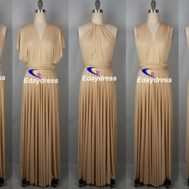 Maxi full long infinity dress, or convertible dress,it is the perfect multiway bridesmaid dress that fits all body shapes bridesmaid dresses