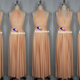 Maxi full long infinity dress, or convertible dress,it is the perfect multiway bridesmaid dress that fits all body shapes bridesmaid dresses