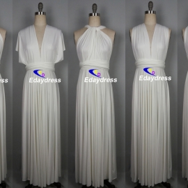 Maxi full long infinity dress, or convertible dress,it is the perfect multiway bridesmaid dress that fits all body shapes bridesmaid dresses