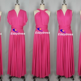Maxi full long infinity dress, or convertible dress,it is the perfect multiway bridesmaid dress that fits all body shapes bridesmaid dresses