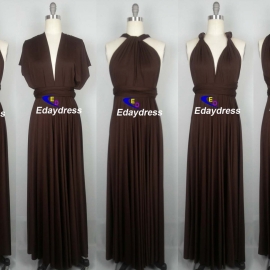 Maxi full long infinity dress, or convertible dress,it is the perfect multiway bridesmaid dress that fits all body shapes bridesmaid dresses