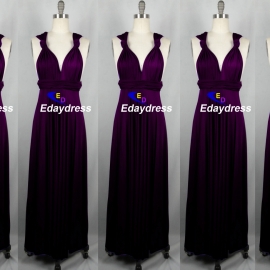 Maxi full long infinity dress, or convertible dress,it is the perfect multiway bridesmaid dress that fits all body shapes bridesmaid dresses