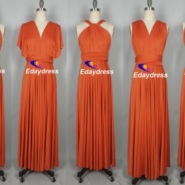Maxi full long infinity dress, or convertible dress,it is the perfect multiway bridesmaid dress that fits all body shapes bridesmaid dresses