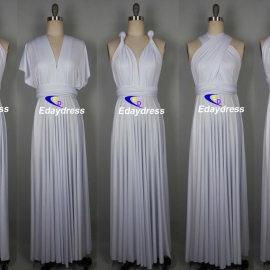 Maxi full long infinity dress, or convertible dress,it is the perfect multiway bridesmaid dress that fits all body shapes bridesmaid dresses