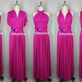 Maxi full long infinity dress, or convertible dress,it is the perfect multiway bridesmaid dress that fits all body shapes bridesmaid dresses