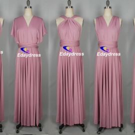 Maxi full long infinity dress, or convertible dress,it is the perfect multiway bridesmaid dress that fits all body shapes bridesmaid dresses