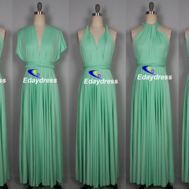 Maxi full long infinity dress, or convertible dress,it is the perfect multiway bridesmaid dress that fits all body shapes bridesmaid dresses