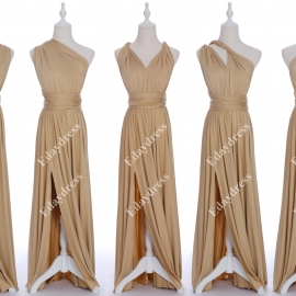 Full length one dress with over 100 styles multi ways wrap convertible infinity stone slit bridesmaid dresses