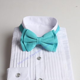 Straps length adjustable for wedding with fabric matching infinity dresses men or children bow ties