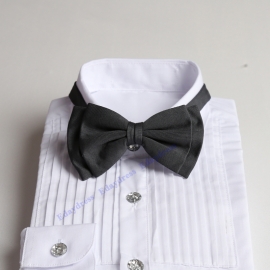 Straps length adjustable for wedding with fabric matching infinity dresses men or children bow ties