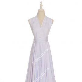 Extra floor length flattering multi ways wrap convertible bridesmaid dresses solid  snow white infinity dresses
