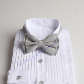 Straps length adjustable for wedding with fabric matching infinity dresses men or children bow ties