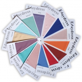 Color swatches for wrap convertible multiway bridesmaid infinity dresses