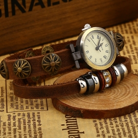 Antique leather bracelet european and american popular new jewelry alloy skull leather bracelet