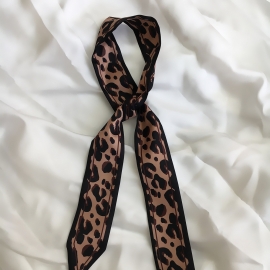 Long print silk smooth look charmeuse print head tape belt sashes