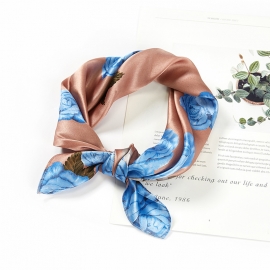 100% mulberry silk high quality elegant square scarf