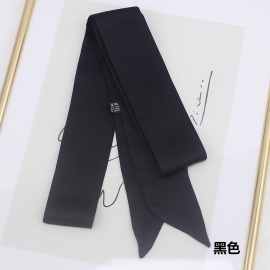 Long print silk smooth look charmeuse print head tape belt sashes