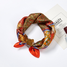 100% mulberry silk high quality elegant square scarf