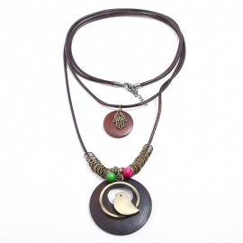 Sweater necklace retro alloy ladies long necklace european and american fashion multilayer sweater chain