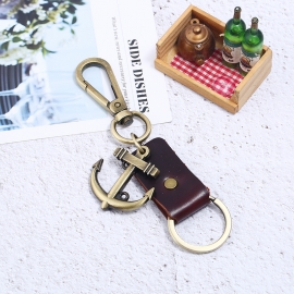 Leather keychain