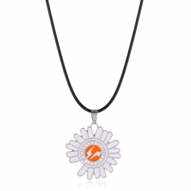 Red lightning daisy necklace simple wild sunflower student necklace accessories