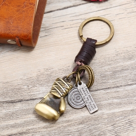 Leather keychain