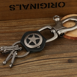 Leather key chain