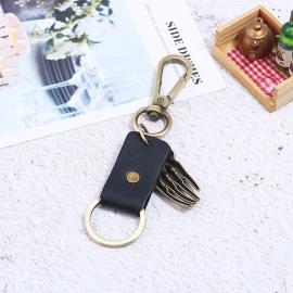 Leather keychain