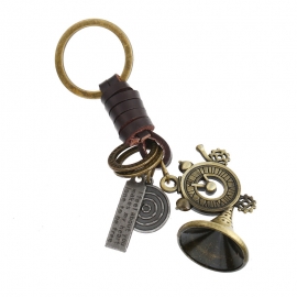Leather keychain