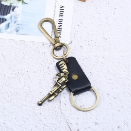 Leather keychain