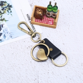 Leather keychain