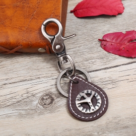 Leather keychain
