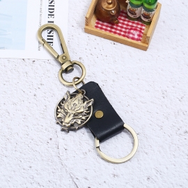 Leather keychain