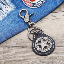Leather keychain