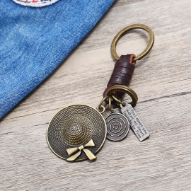 Leather keychain
