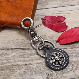Leather keychain