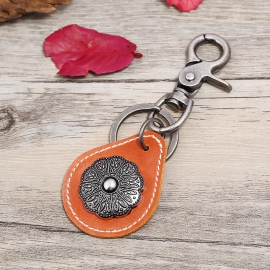 Leather keychain