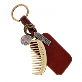 Leather keychain