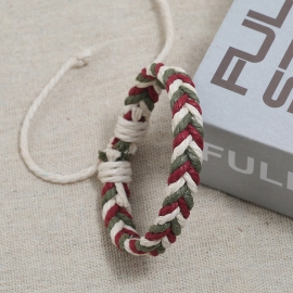Color hemp rope couple hand rope ethnic style hand-woven bracelet simple korean version of small fresh student bracelet