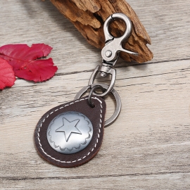Leather keychain