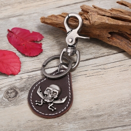 Leather keychain