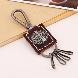 Leather keychain