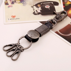 Leather keychain
