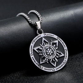 Student simple trendy personality pendant accessories retro sweater pendant necklace male