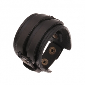 Wild personality avant-garde leather bracelet retro cowhide bracelet